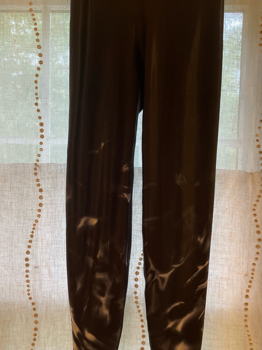 Heroine Sport Black and Cream Smooth-Lined Leggings